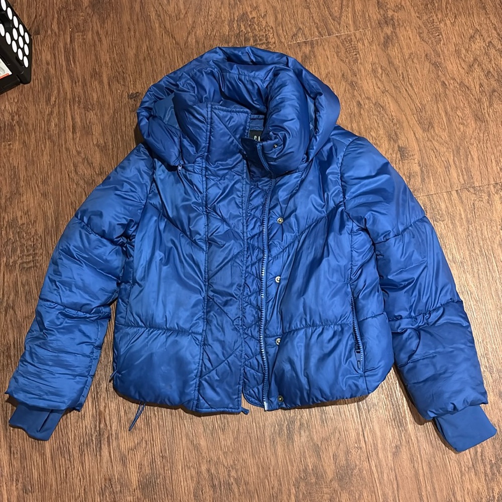 Gap Cropped Blue Puffer
